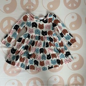 Hanna Andersson Cat Print Dress 🐈‍⬛🐈